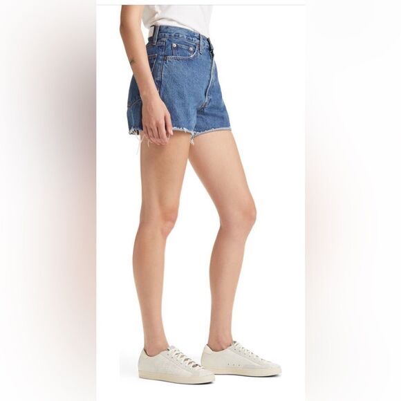 RE/DONE 90s High Waist Low Slung Cutoff Denim Shorts NWT - Picture 5 of 8